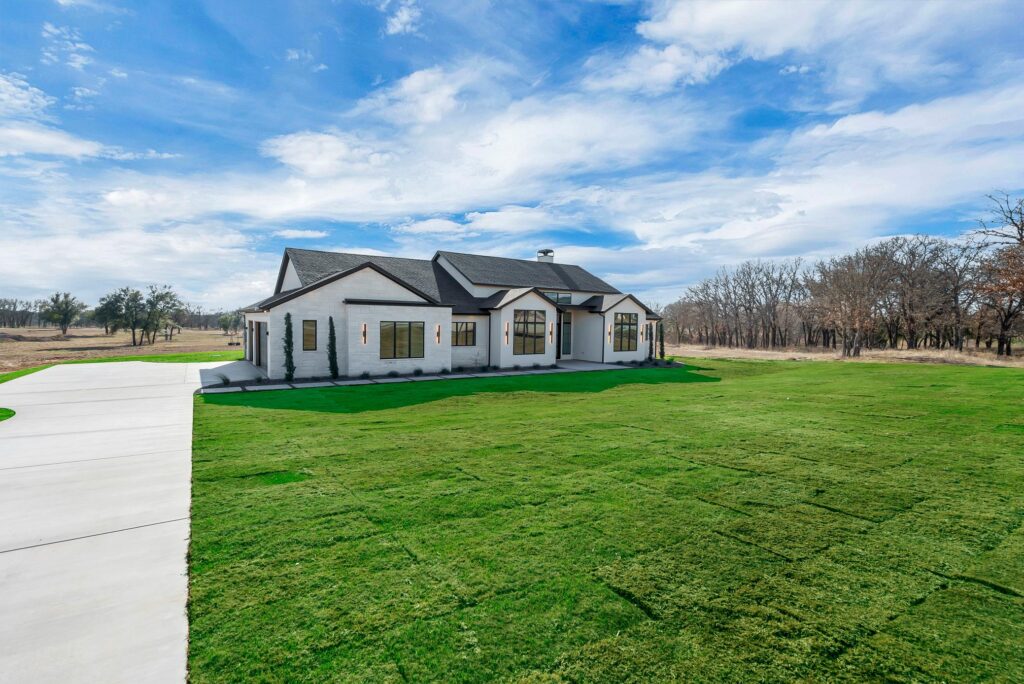 Modern Hill Country custom home in Granbury, TX built by SWP Custom Homes